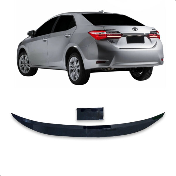 Aerofólio Para TOYOTA COROLLA Sedan Black Piano Autocolante