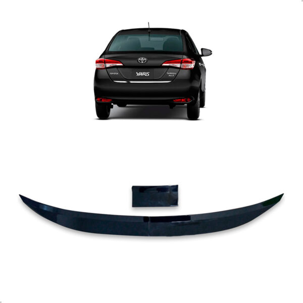 Aerofólio Para TOYOTA YARIS SEDAN Sedan Black Piano Autocolante