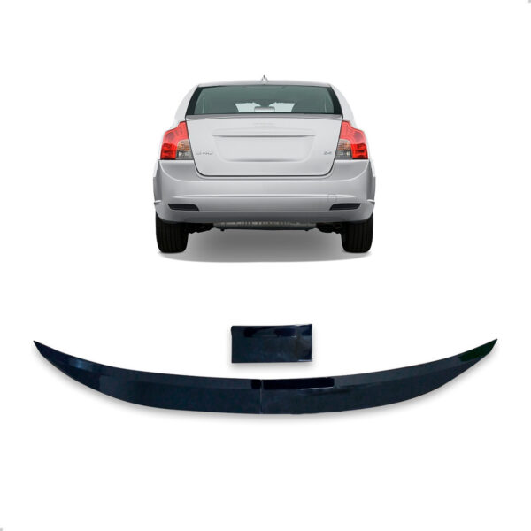 Aerofólio Para VOLVO S40 Sedan Black Piano Autocolante