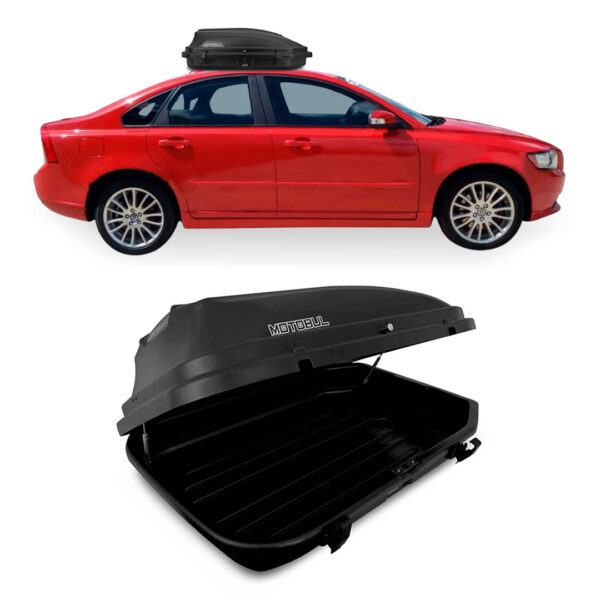 Baú Maleiro De Teto Motobul 270 Litros VOLVO-S40 Preto