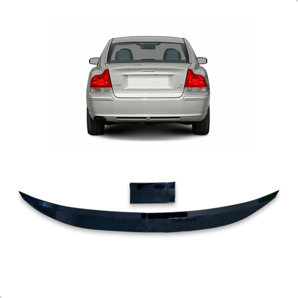 Aerofólio Para VOLVO S60 Sedan Black Piano Autocolante