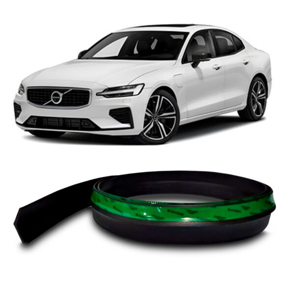 Saia Spoiler Para VOLVO-S60 Z Lip Borracha Esportivo Ez