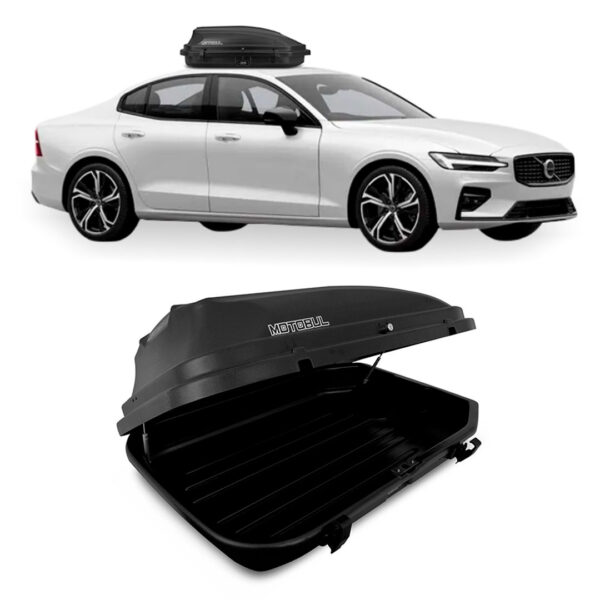Baú Maleiro De Teto Motobul 270 Litros VOLVO-S60 Preto
