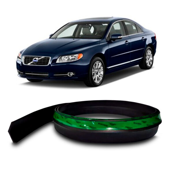 Saia Spoiler Para VOLVO-S80 Z Lip Borracha Esportivo Ez