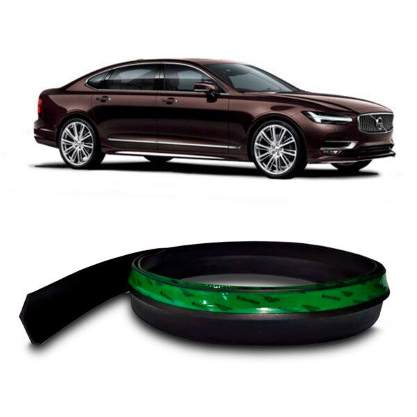 Saia Spoiler Para VOLVO-S90 Z Lip Borracha Esportivo Ez