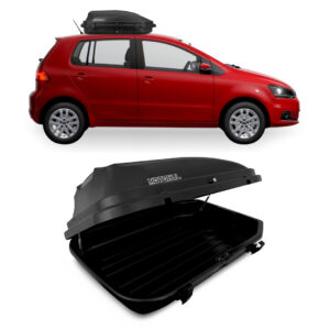 Baú Maleiro De Teto Motobul 270 Litros VW-FOX Preto
