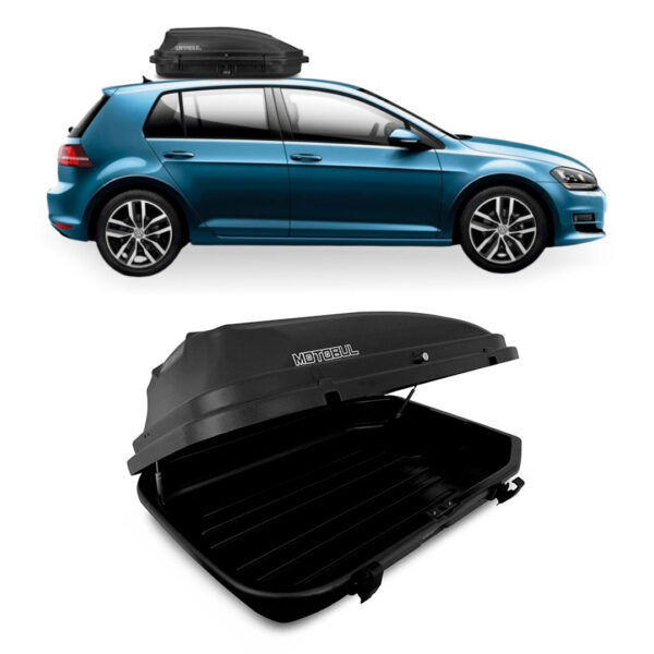 Baú Maleiro De Teto Motobul 270 Litros VW-GOLF Preto