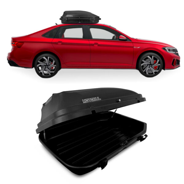 Baú Maleiro De Teto Motobul 270 Litros VW-JETTA-GLI Preto