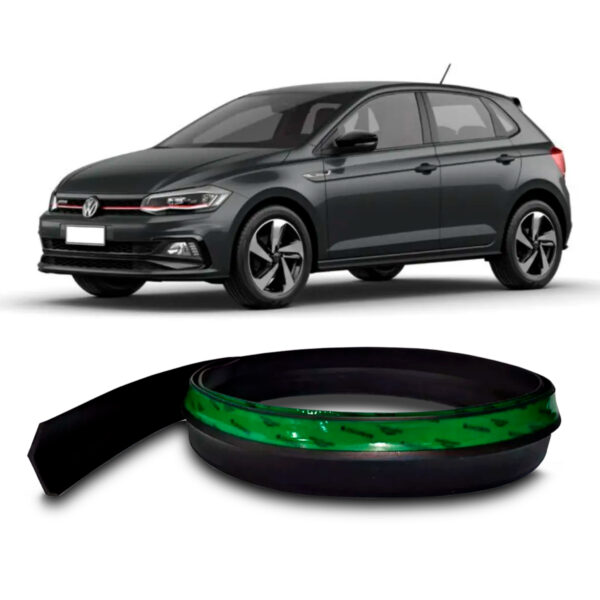 Saia Spoiler Para VW-POLO Z Lip Borracha Esportivo Ez