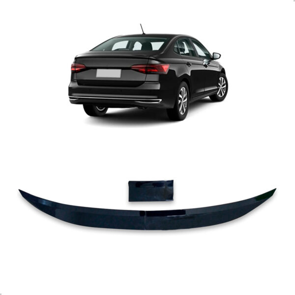 Aerofólio Para Volkswagen VIRTUS Sedan Black Piano Autocolante