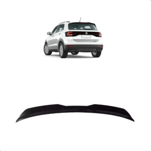 Aerofólio Universal Para Veículos Hatch Preto Black Piano Vw T-cross