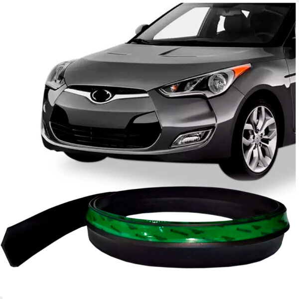 Saia Spoiler Para HYUNDAI VELOSTER Z Lip Borracha Esportivo Ez