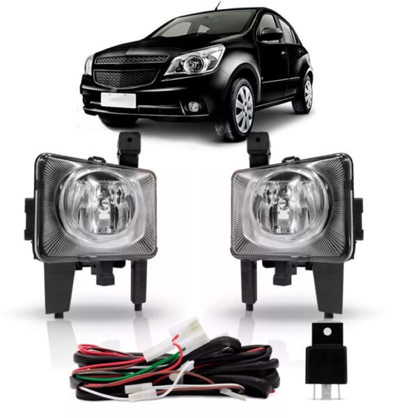 Kit Farol Auxiliar Milha Neblina Gm Agile Montana 2010 2011