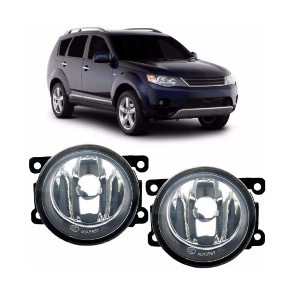 Jogo Farol Milha Auxiliar Outlander Ano 2008 2009 2010 2011