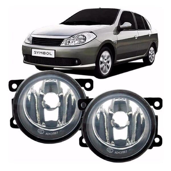 Par Farol Milha Auxiliar Neblina Renault Symbol