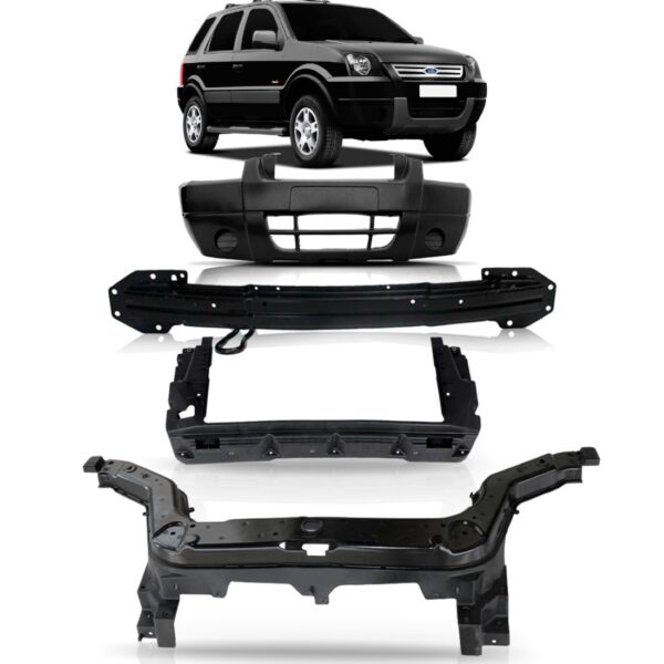 Kit Frente Ecosport 2003 A 2006 Pára-choque + Painel Sup
