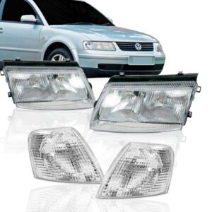 Kit Farol Passat 1997 98 99 2000 Completo + Sinaleiras Direito/passageiro