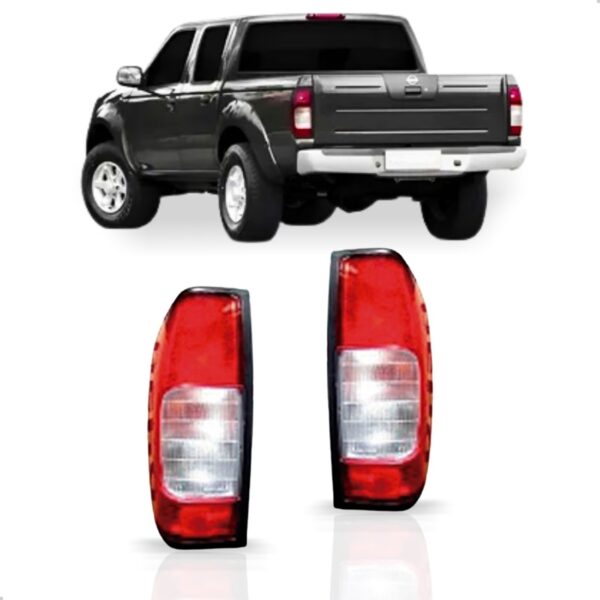 Par Sinaleira Traseira Para Frontier 2003 04 05 2006 Bicolor Vermelho