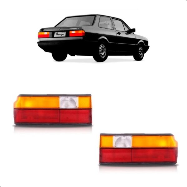 Par Sinaleira Para Voyage Ambar 1991 92 93 94 1995 Tricolor Preta, Vermelho, Ambar