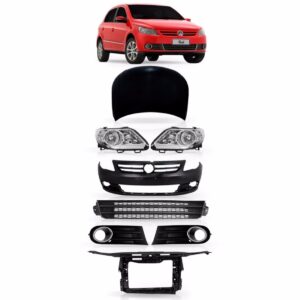 Kit Frente Gol G5 Gv 2009 2010 2011 2012 Novo Preto