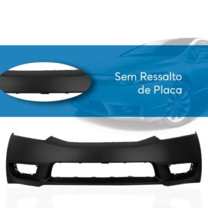 Parachoque New Civic 2009 2010 2011 Com Kit Farol Milha- Posição Dianteiro