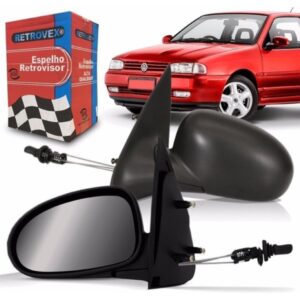 Par Retrovisor Gol 1995 96 97 98 1999 Bola Controle 02 Porta
