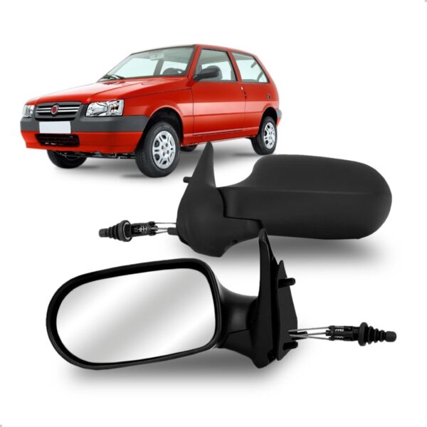 Par Retrovisor Uno Mille Fire Flex 2006 A 2012 -02 Portas