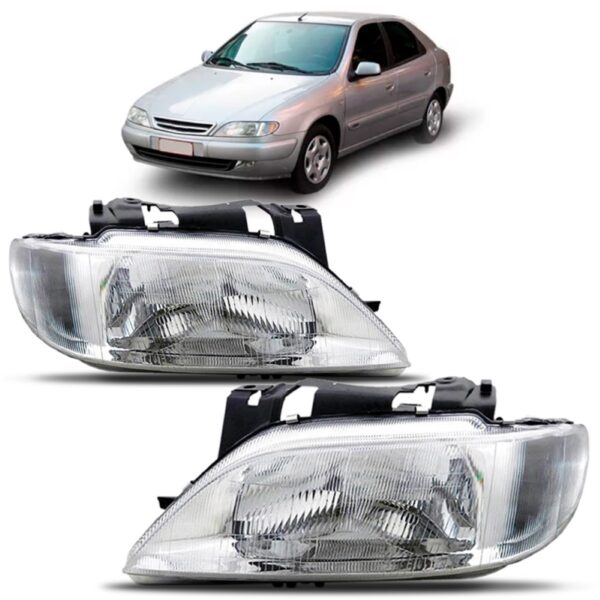 Par Farol Citroen Xsara 1997 1998 1999 2000  Foco Simples Direito E Esquerdo