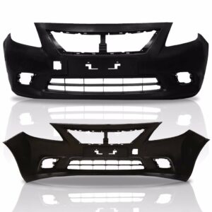 Kit Parachoque Versa Nissan 2010 2011 2012 + Kit Farol Milha Preto