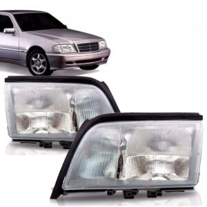 Par Farol Para Mercedes C180 C200 C280 C220 1994 1995 1996 Direito E Esquerdo