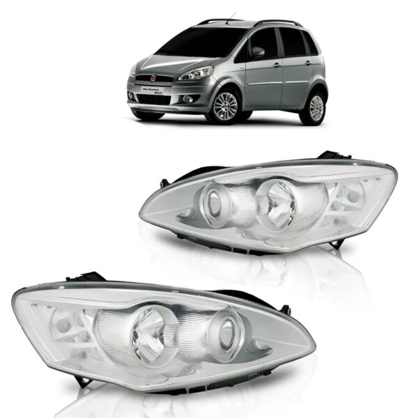 Par Farol Idea 2011 2012 2013 2014 2015 Fiat Cromado - Direito E Esquerdo