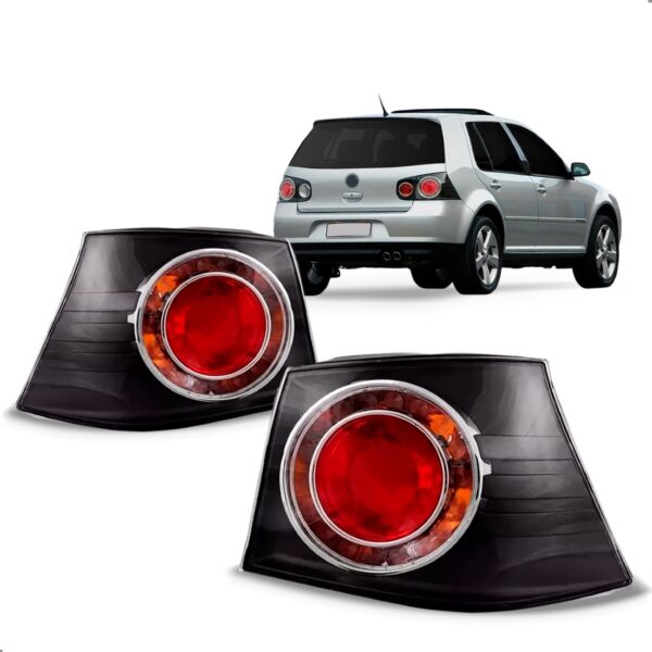 Par Sinaleira Traseira Golf 2008 2009 2010 2011 2012 2013 Ambos Lados Bicolor