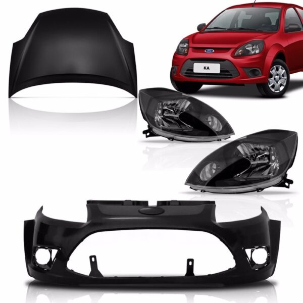 Kit Frente  Ford Ka 2012 2013 Capo+  Parachoque +  Par Farol