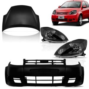 Kit Frente Ka Ford 2008 2011 Capo+  Parachoque +  Par Farol