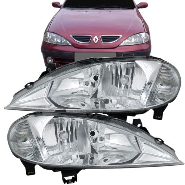 Par Farol Megane 2000 2001 02 03 2004 2005 Foco Duplo Direito E Esquerdo