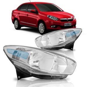 Par Farol Grand Siena 2012 2013 2014 2015 Cromado Direito E Esquerdo