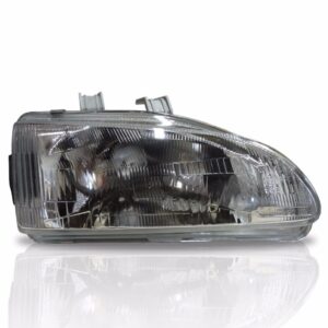 Kit Farol Para Honda Civic 1992 A 1995 Sedan Com Piscas Direito E Esquerdo