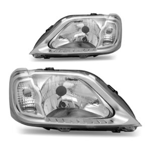 Par Farol Logan 2007 2008 2009 2010 Renault Cromado Direito E Esquerdo