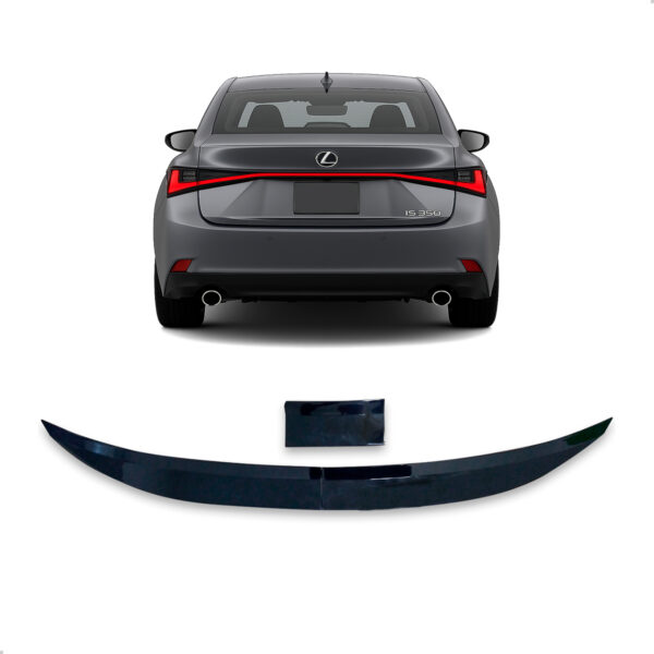 Aerofólio Para LEXUS IS 350 Sedan Black Piano Autocolante