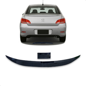 Aerofólio Para PEUGEOT 408 Sedan Black Piano Autocolante