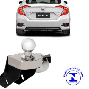 Engate Reboque Rabicho Honda Civic 2017 2018 Tração 700 Kg