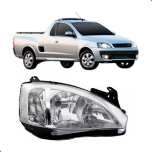 Farol Para Corsa 2008 2009 2010 2011 2012 Cromado Direito/passageiro