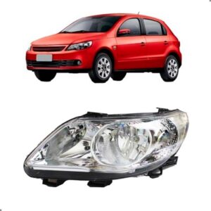 Farol Para Gol G5 2009 2010 2011 2012 Foco Duplo Cromado Direito/passageiro