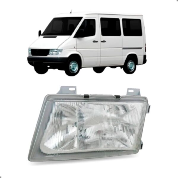 Par Farol Para Sprinter 1995 A 2002 Com Auxiliar Ambos Lados