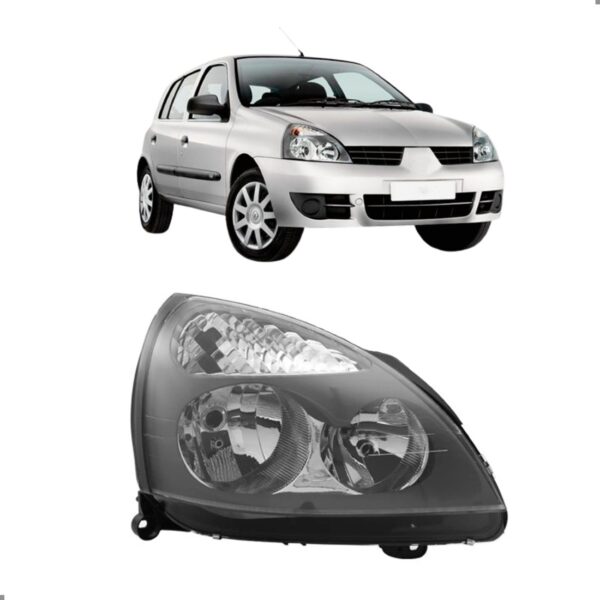 Farol Eletrico Para Clio 2006 2007 2008 A 2011 Com Regulador Direito/passageiro