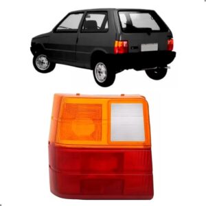 Lente Tricolor Traseira Para Uno 1984 A 2003 Esquerdo