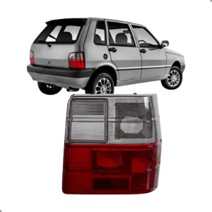 Lente Lanterna Para Uno 1984 A 2003 Fume Lado Direito