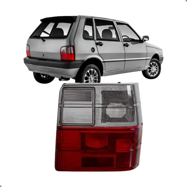 Lente Lanterna Para Uno 1984 A 2003 Fume Lado Direito