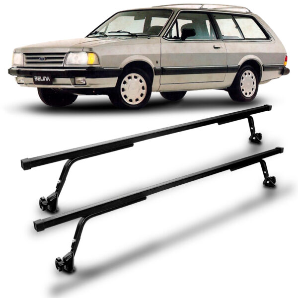 Rack Travessa De Teto Belina Bagageiro Preto Vhip. Preto