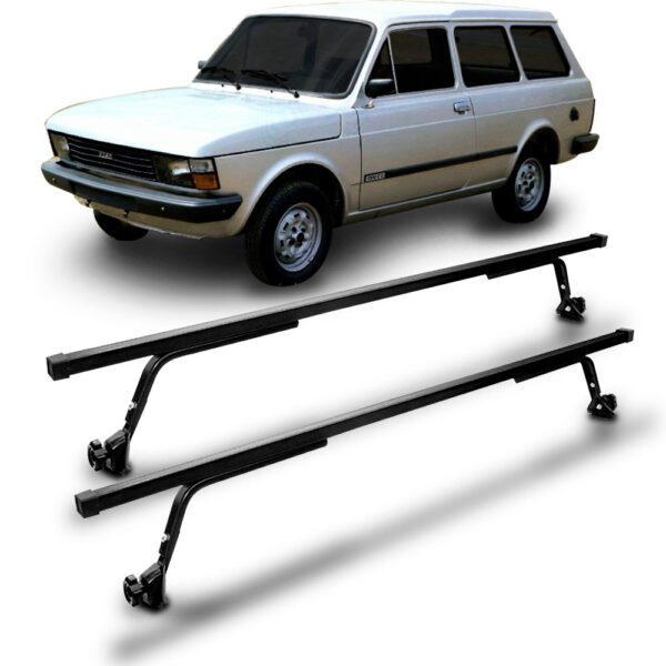 Rack Travessa De Teto Panorama Bagageiro Preto Vhip. Preto